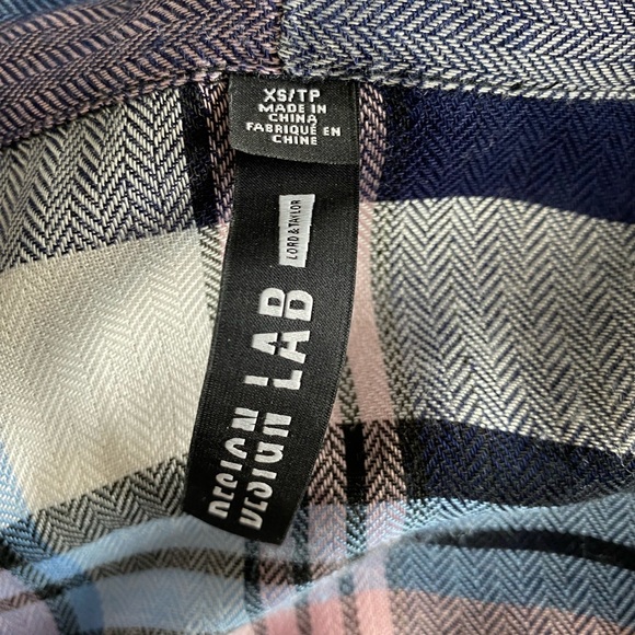 Design Lab Plaid Blouse - Picture 6 of 7